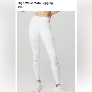 ALO Ribbed Meah Moto Leggings